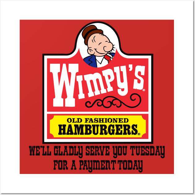 Wimpy's Old Fashioned Burgers Wall Art by Alema Art